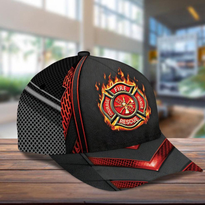 Personalized Firefighter Classic Cap 3D Print Hat