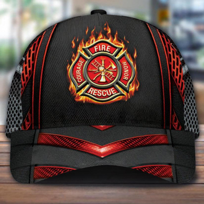 Personalized Firefighter Classic Cap 3D Print Hat
