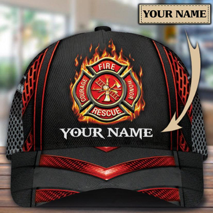 Personalized Firefighter Classic Cap 3D Print Hat