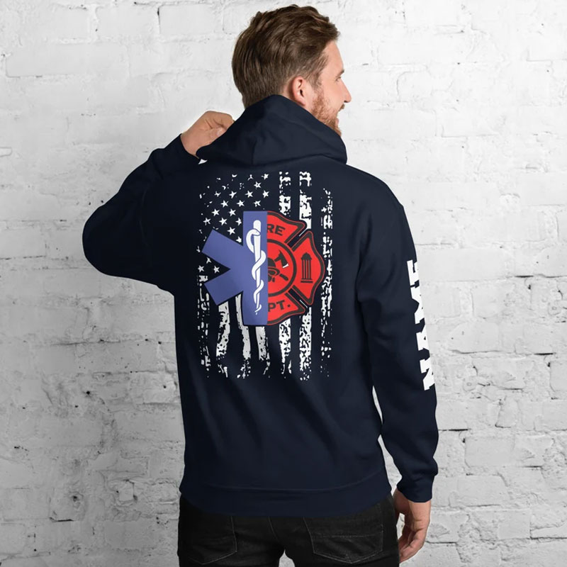 Personalized Firefighter EMT Hoodie