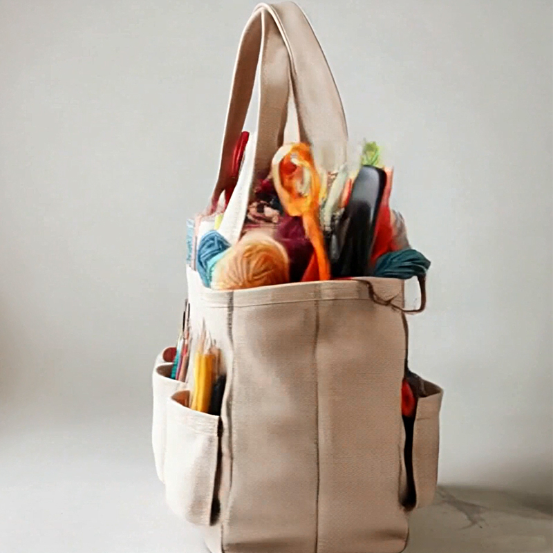 Personalized Knitting Crochet Tote Bag Handbag
