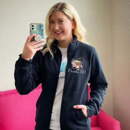 Personalized Nurse Coffe Pullover Jacket