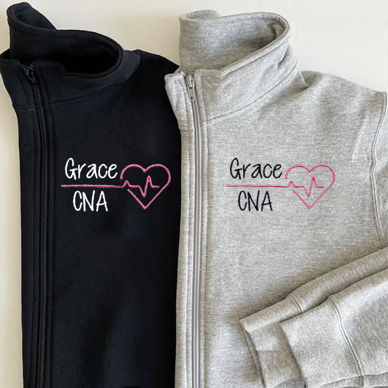 Personalized Nurse Quarter Zip Pullover Jacket