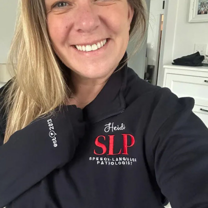 Personalized SLP Embroidered Quarter Zip Sweatshirt