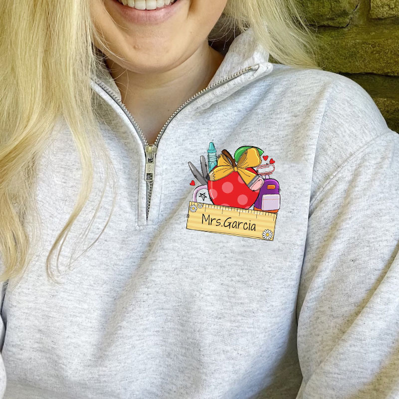 Personalized Teacher Appreciation Pullover Jacket