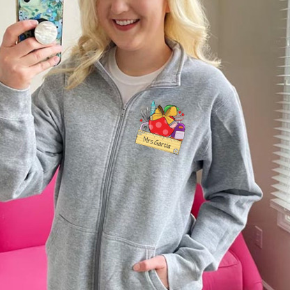 Personalized Teacher Appreciation Pullover Jacket