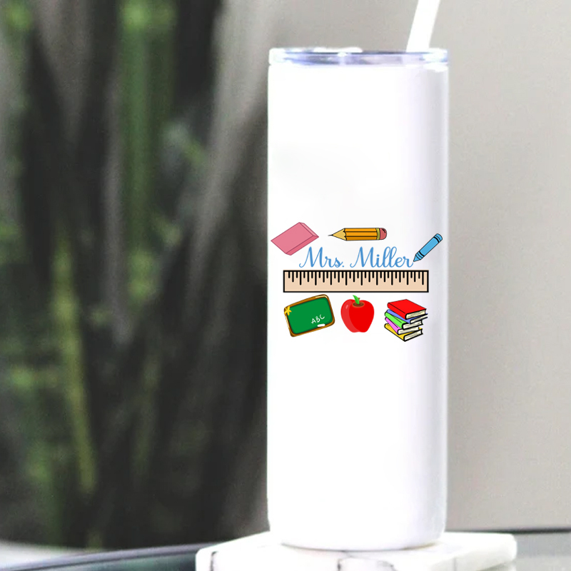 Personalized Teacher Ruler Design 20oz Tumbler