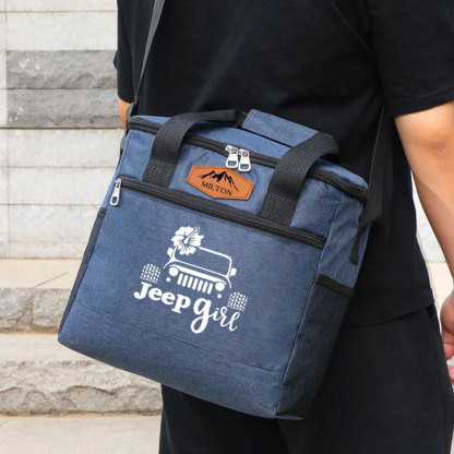 Personalized Jeep Girl Camping Cooler Bag