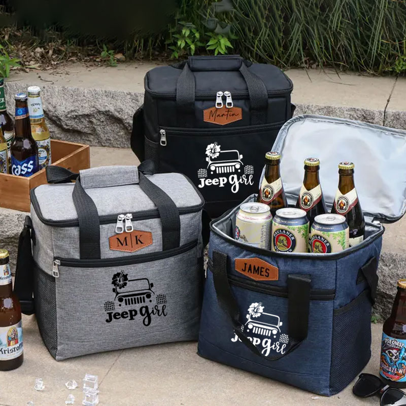 Personalized Jeep Girl Camping Cooler Bag