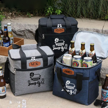 Personalized Jeep Girl Camping Cooler Bag