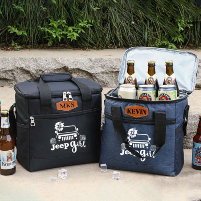 Personalized Jeep Girl Camping Cooler Bag