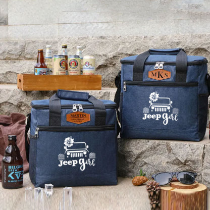 Personalized Jeep Girl Camping Cooler Bag