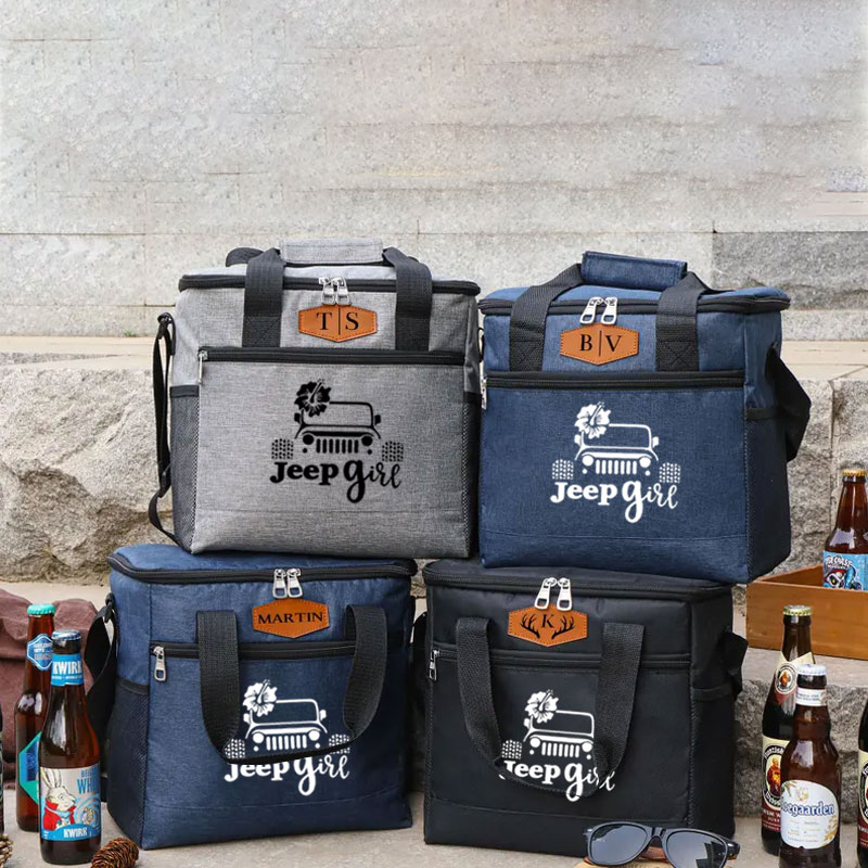 Personalized Jeep Girl Camping Cooler Bag
