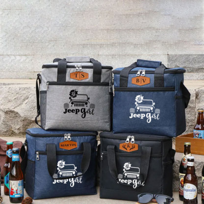 Personalized Jeep Girl Camping Cooler Bag