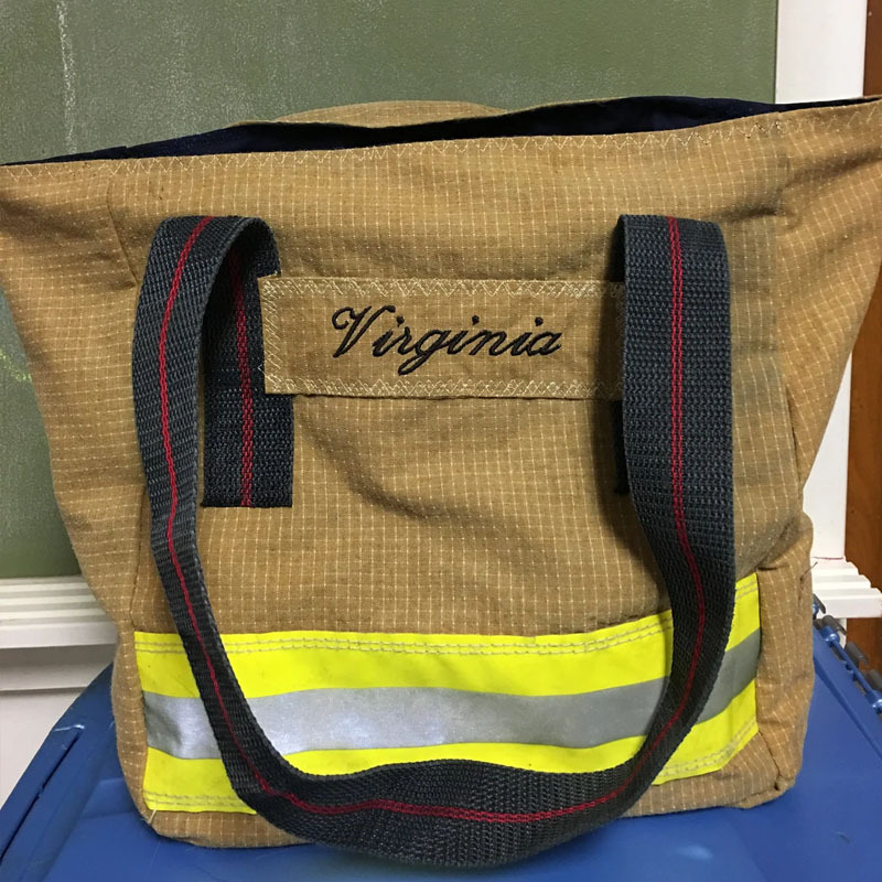 Repurposed Firefighter Bunker Gear Handbags
