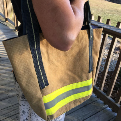 Repurposed Firefighter Bunker Gear Handbags