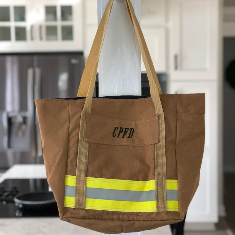 Repurposed Firefighter Bunker Gear Handbags