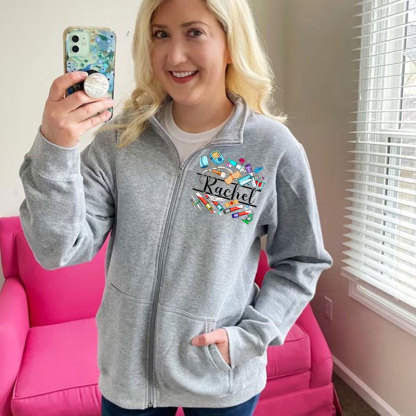 Phlebotomist Pullover Sweatshirt, Lab Technician Makeup Gift