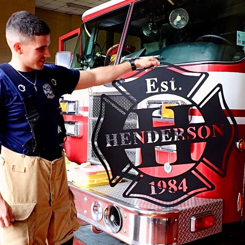 Personalized Firefighter Gift, First Responder Gift
