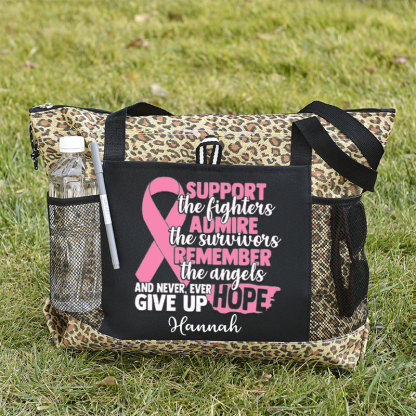Support The Fighters Admire The Survivors Remeber The Angels Tote Bag