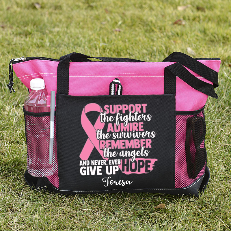 Support The Fighters Admire The Survivors Remeber The Angels Tote Bag