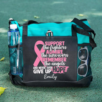 Support The Fighters Admire The Survivors Remeber The Angels Tote Bag