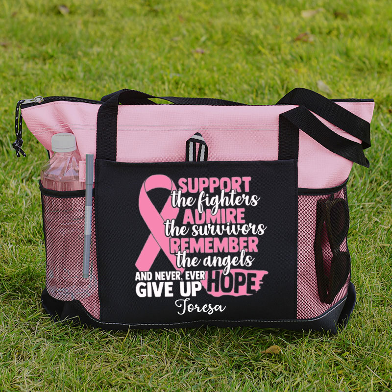Support The Fighters Admire The Survivors Remeber The Angels Tote Bag