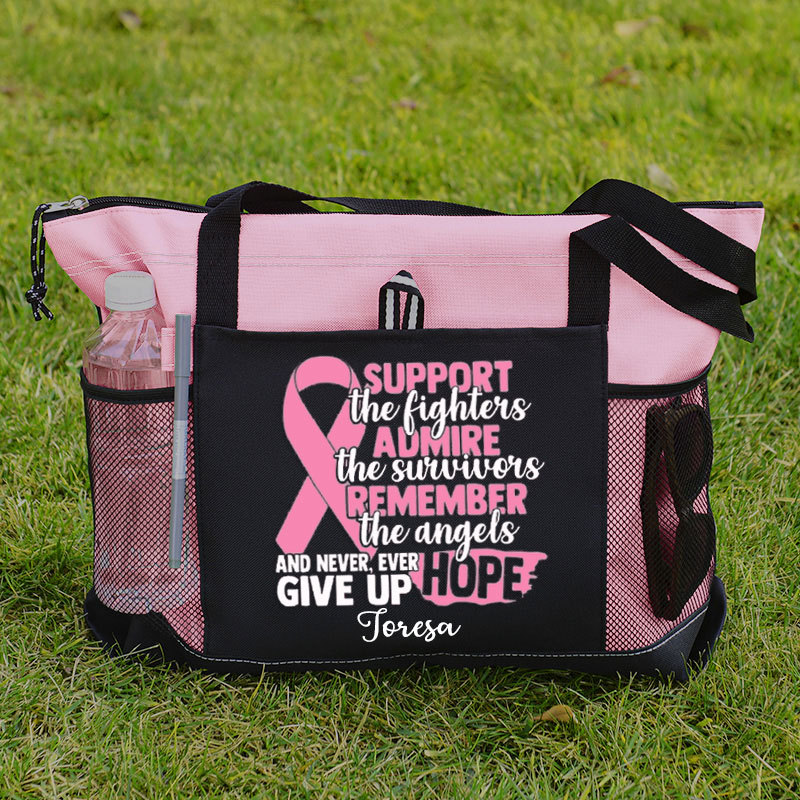 Support The Fighters Admire The Survivors Remeber The Angels Tote Bag