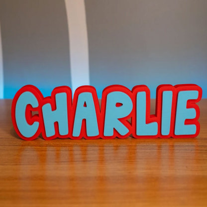 Teacher Name Plate Multicolor 3D Teacher Name Sign