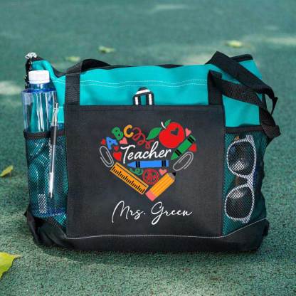 Teaching Heart School Supplies, Apple Crayons Pencil Tote Bag