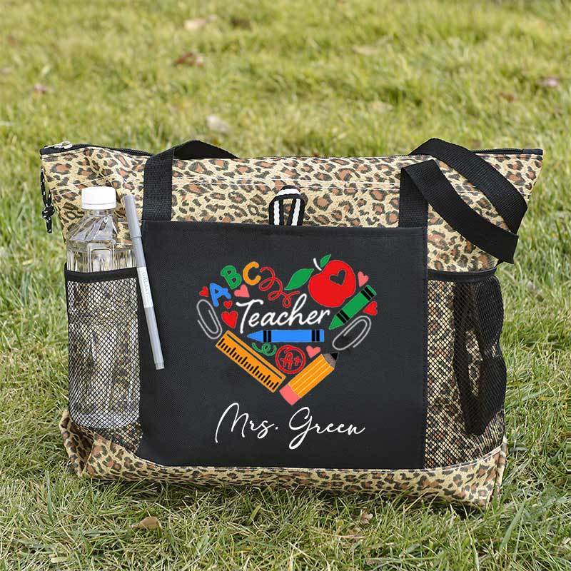 Teaching Heart School Supplies, Apple Crayons Pencil Tote Bag