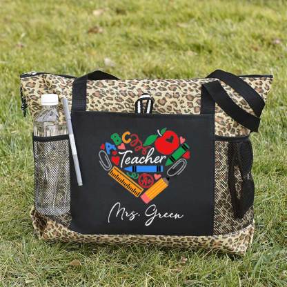 Teaching Heart School Supplies, Apple Crayons Pencil Tote Bag