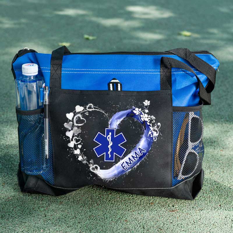 Paramedic EMS EMT Beautiful Heart Personalized Tote Bag