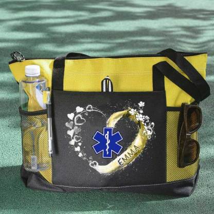Paramedic EMS EMT Beautiful Heart Personalized Tote Bag