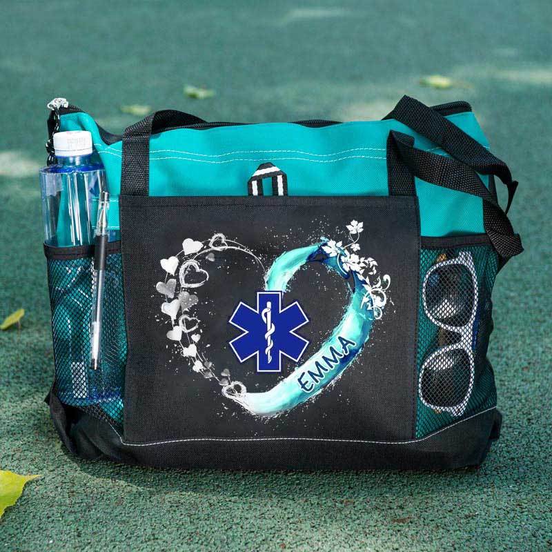Paramedic EMS EMT Beautiful Heart Personalized Tote Bag
