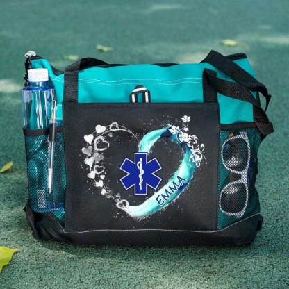 Paramedic EMS EMT Beautiful Heart Personalized Tote Bag