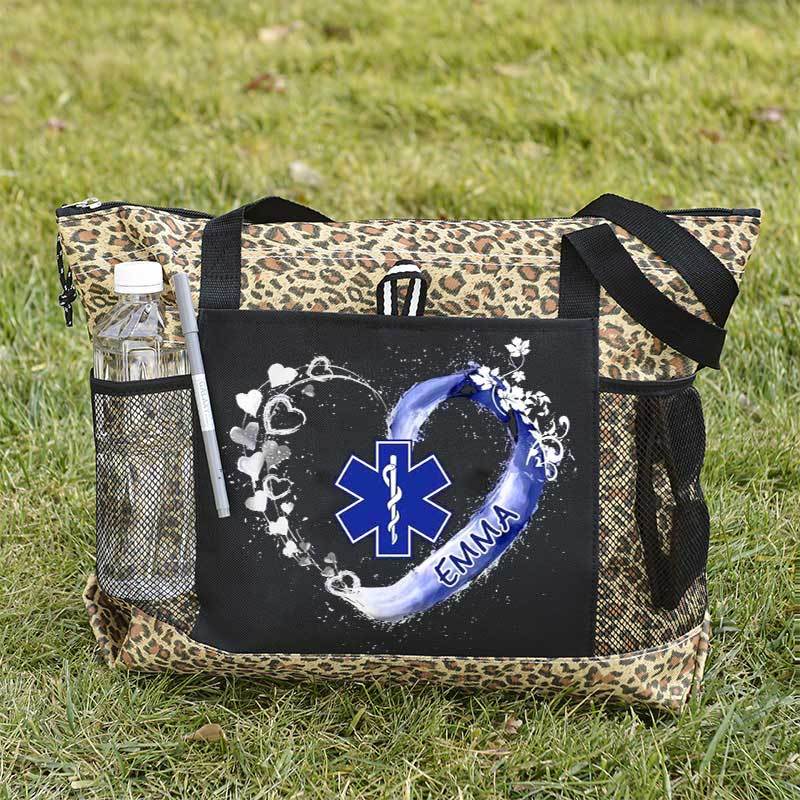 Paramedic EMS EMT Beautiful Heart Personalized Tote Bag