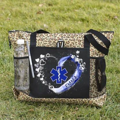 Paramedic EMS EMT Beautiful Heart Personalized Tote Bag
