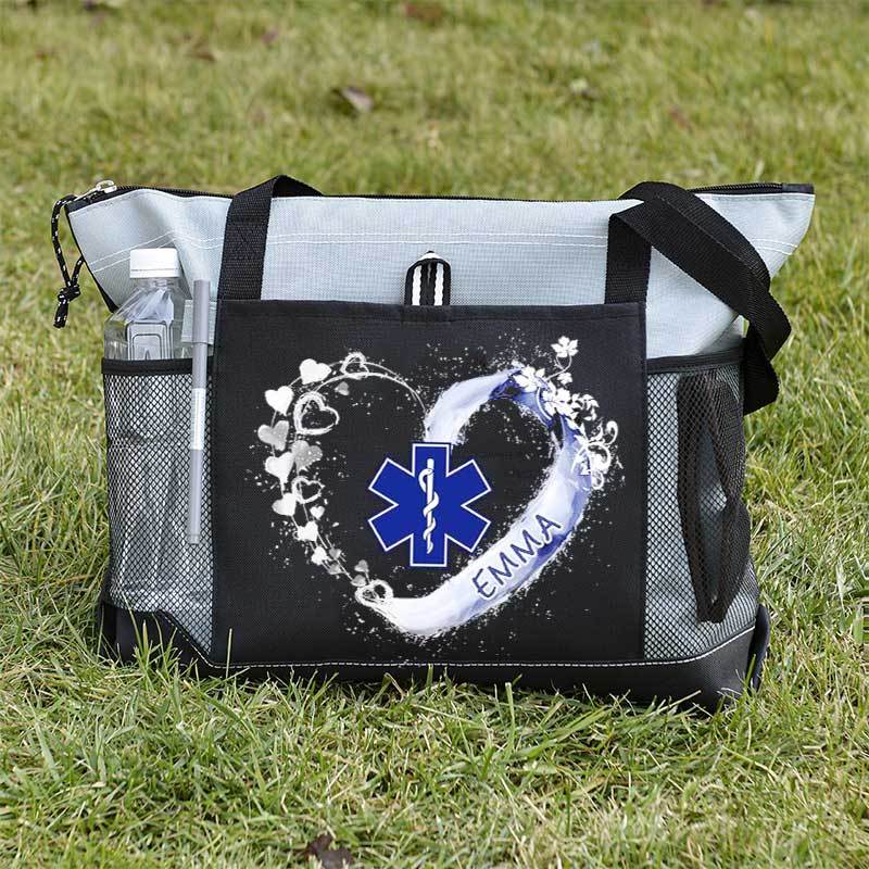 Paramedic EMS EMT Beautiful Heart Personalized Tote Bag