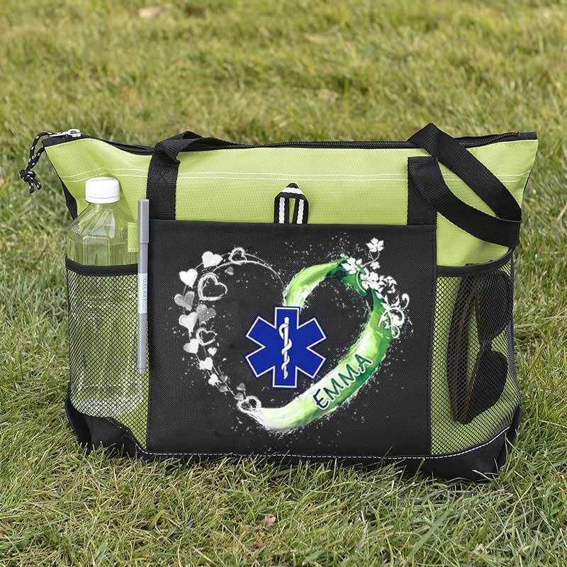 Paramedic EMS EMT Beautiful Heart Personalized Tote Bag