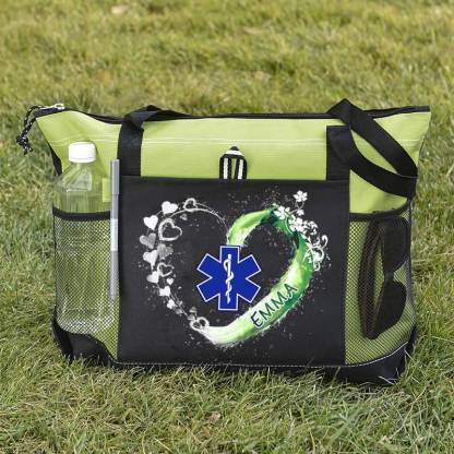 Paramedic EMS EMT Beautiful Heart Personalized Tote Bag