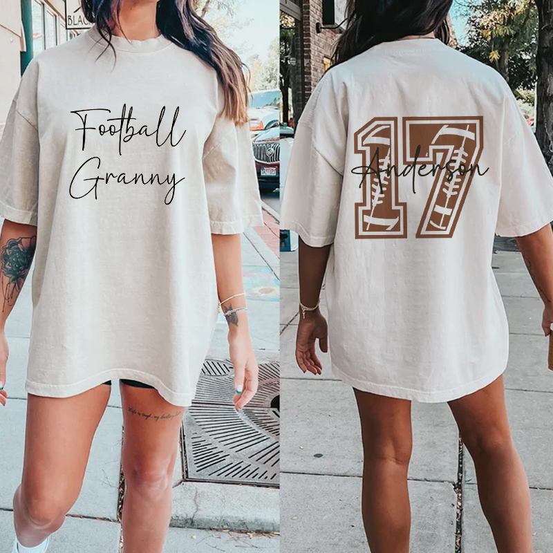 Custom Football Familily Shirt Comfort Oversize Shirt