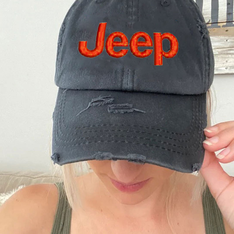Jeep Logo Embroidery Design Baseball Cap