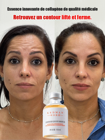 Arrêtez de gaspiller votre argent avec des crèmes à base d'eau qui restent en surface ! 🛑 Découvrez l'Essence de Collagène Actif de 3e génération. Contrairement aux soins traditionnels, notre formule ne contient pas d'eau : elle est composée à 100 % de c