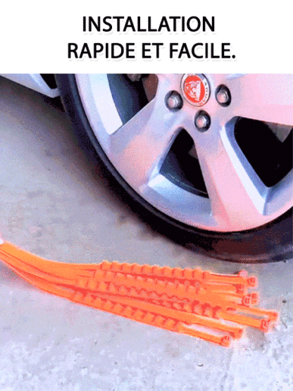 【Approuvé par les équipes de secours professionnelles】🧰 Plus besoin de changer de pneu, les mains restent propres : il suffit de tirer d’une seule main pour monter et démonter le pneu en seulement 10 secondes.