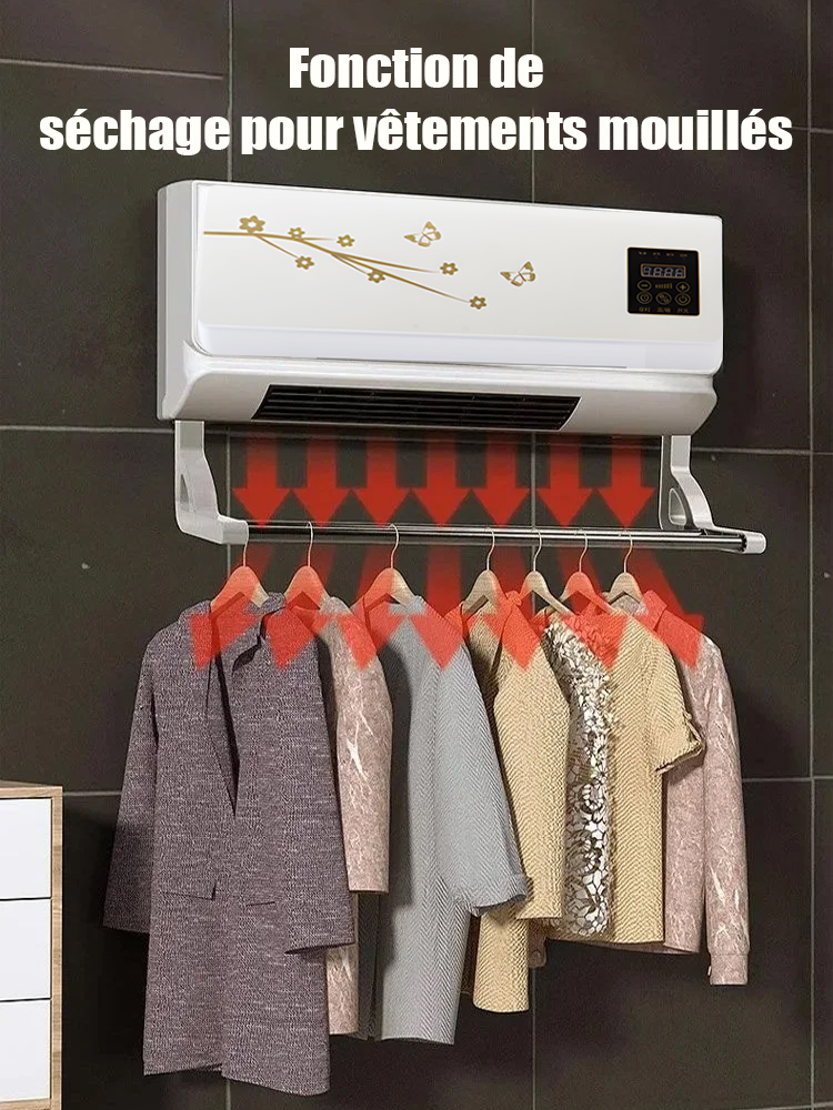 【Aucune installation requise】👍Climatiseur mural double ventClimatiseur mural double flux pour la maison 【L'air est libéré en une seconde, très économe en énergie】