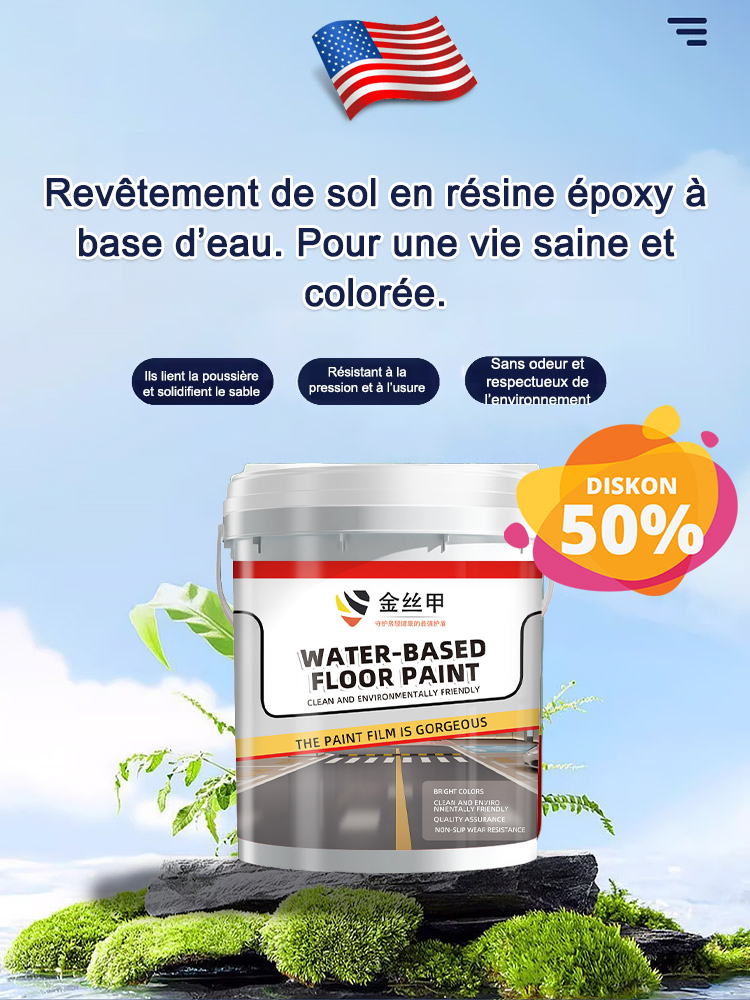 【Peinture de sol époxy à base d'eau】💧 Appliquez cette colle transparente et imperméable et votre toiture sera étanche pendant 20 ans !
