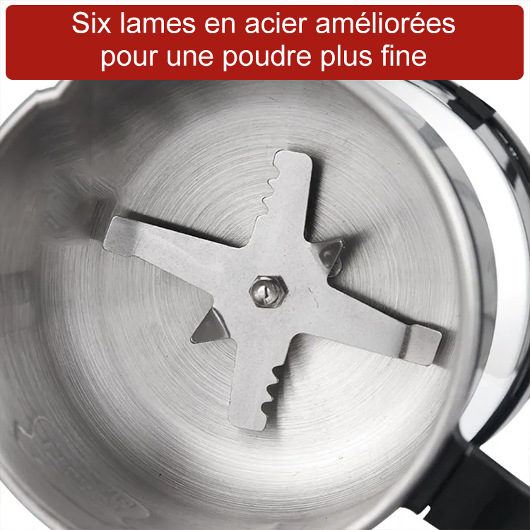 Broyage efficace] [Efficient-Grinding] Moulin électrique multifonctionnel à usage domestique