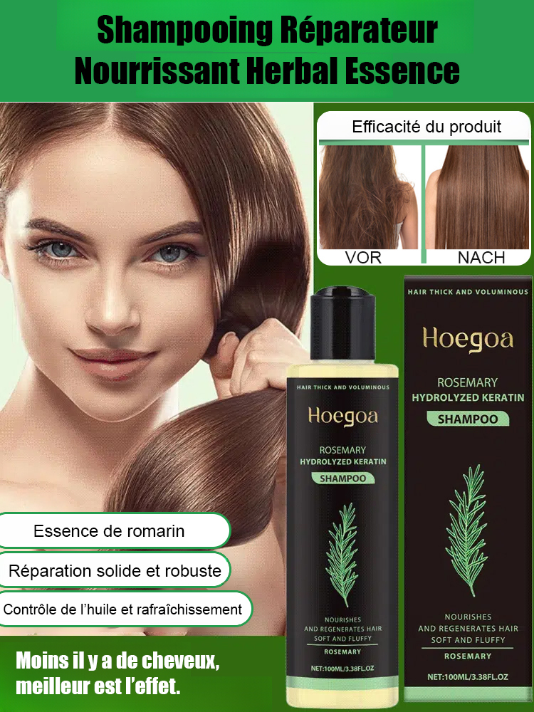Retrouvez vos cheveux de 20 ans !🌟 Shampooing aux extraits de plantes : Plus les cheveux sont clairsemés, meilleurs sont les résultats