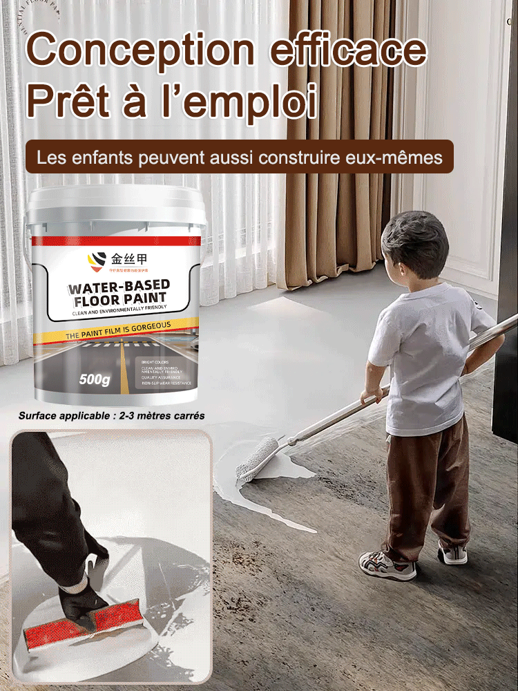 【Peinture de sol époxy à base d'eau】💧 Appliquez cette colle transparente et imperméable et votre toiture sera étanche pendant 20 ans !